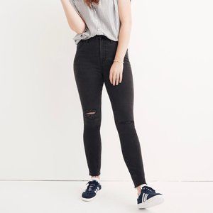 Madewell Curvy High-Rise Skinny Jeans in Black Sea